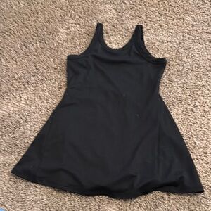 Black Sleeveless Active Dress
